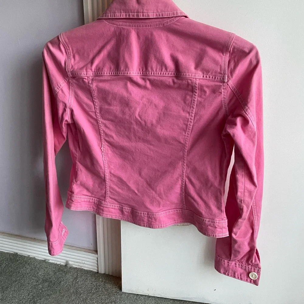 Pink cropped jacket - Picture 2 of 12